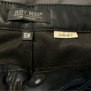 Judy Blue leather pants size 16